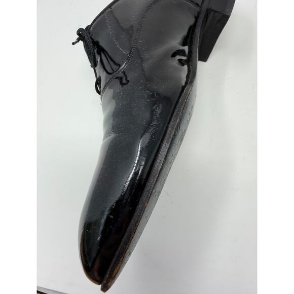 FLORSHEIM Men\'s Plain Toe Patent Leather Oxford Dress Lace up Shoes 10D main image 5
